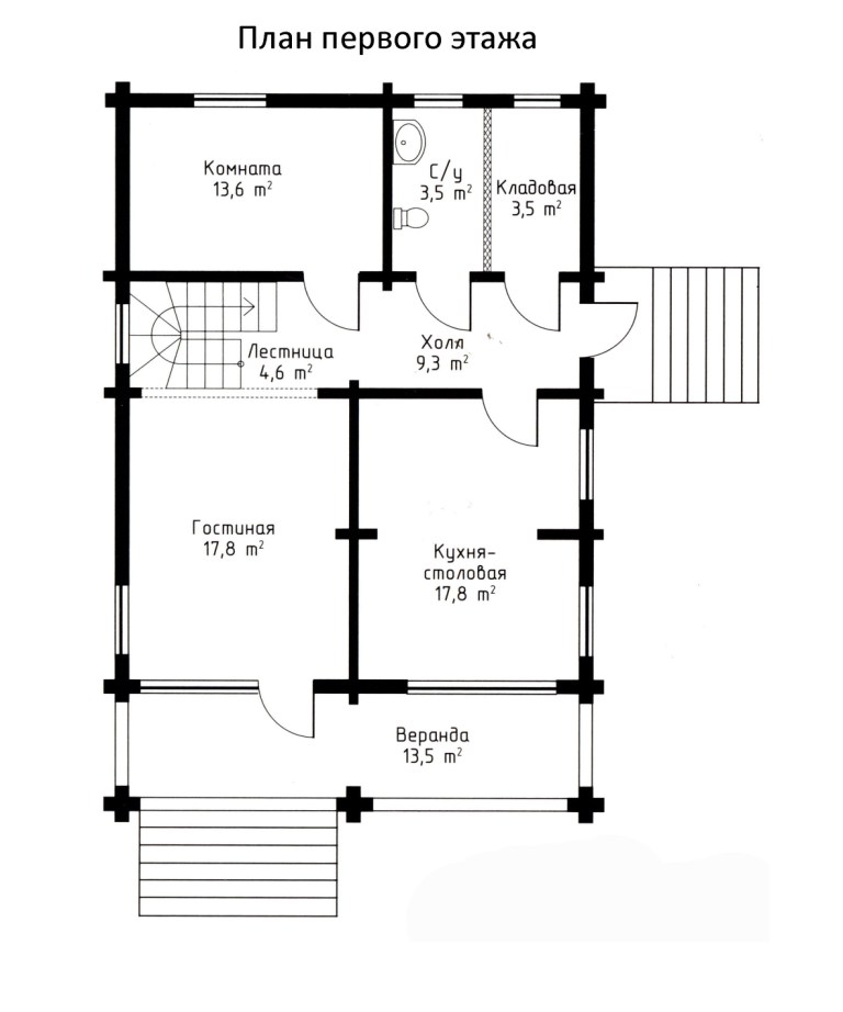 план первого этажа проекта Серинга