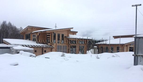 Строительство Усадьбы из клееного бруса «Мар». Строительство Усадьбы из клееного бруса «Мар».
