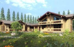 Загородная резиденция из кедра Ярисс Загородная резиденция из кедра Ярисс